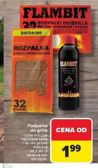 Carrefour Podpałka w płynie Flambit oferta