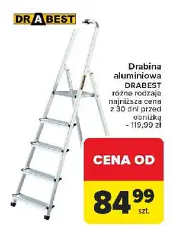 Carrefour Drabina aluminiowa 5-stopniowa Drabest oferta