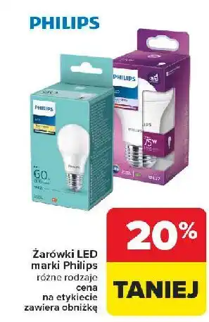 Carrefour Żarówka 60w e27 Philips oferta