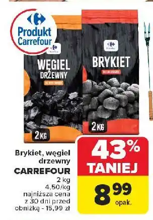 Carrefour Wegiel drzewny Carrefour oferta