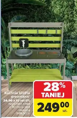 Carrefour Kuchnia błotna drewniana oferta