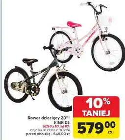 Carrefour Rower dziecięcy 20 oferta