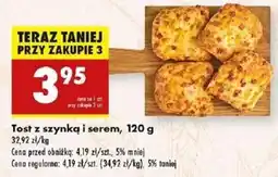 Biedronka Tost z szynką i serem oferta