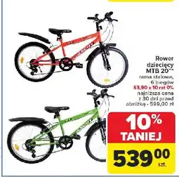 Carrefour Rower dziecięcy mtb 20 oferta