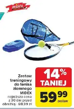 Carrefour Zestaw do tenisa ziemnego Midex oferta