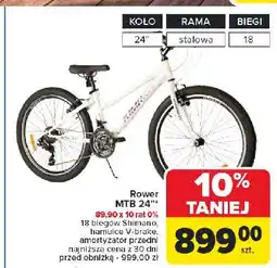 Carrefour Rower mtb 24 oferta