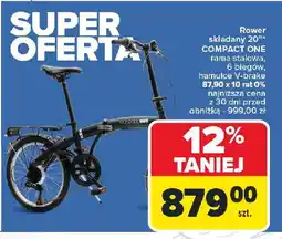 Carrefour Rower składany 20 compact one oferta