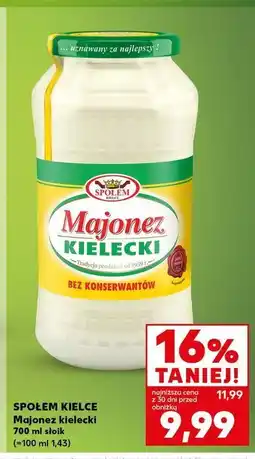 Kaufland Majonez kielecki Społem Kielce oferta