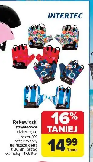 Carrefour Rękawiczki dziecięce Intertec oferta