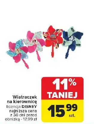 Carrefour Wiatraczek na kierownicę disney oferta