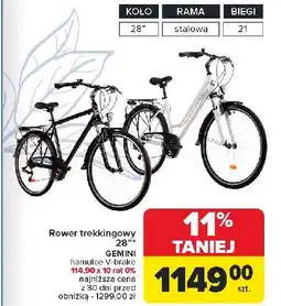 Carrefour Rower trekkingowy gemini 28'' shimano Goetze oferta