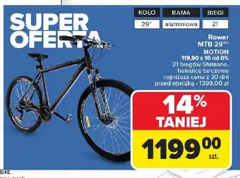 Carrefour Rower mtb motion 29 oferta