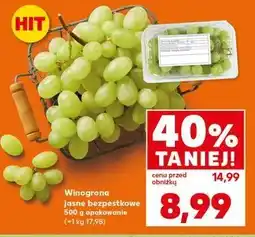 Kaufland Winogrono jasne bezpestkowe oferta