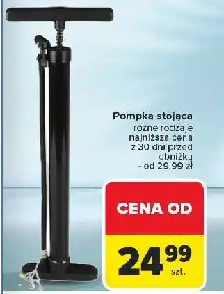 Carrefour Pompka stojąca z manometrem oferta