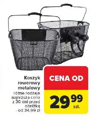 Carrefour Koszyk rowerowy metalowy na click oferta