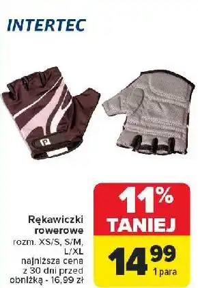 Carrefour Rękawiczki rowerowe l/xl Intertec oferta