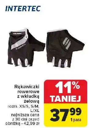 Carrefour Rękawiczki rowerowe z żelowymi wkładkami Intertec oferta