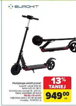 Carrefour Hulajnoga elektryczna 8'' Eurohit oferta