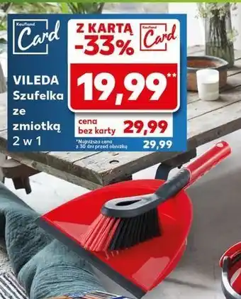 Kaufland Szufelka ze zmiotką 2w1 Vileda oferta