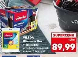 Kaufland Mop płaski ultramax + 3 ścierki Vileda oferta