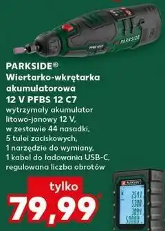 Kaufland Wiertarko-wkrętarka akumulatorowa 12v psbsap 12 a1 Parkside oferta