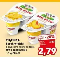 Kaufland Serek wiejski z brzoskwiniami Piątnica Wiejski oferta