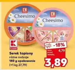 Kaufland Ser topiony mix K-Classic Cheesimo oferta