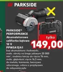 Kaufland Szlifierka kątowa 12v Parkside oferta