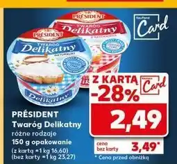 Kaufland Twaróg delikatny z rzodkiewką President oferta