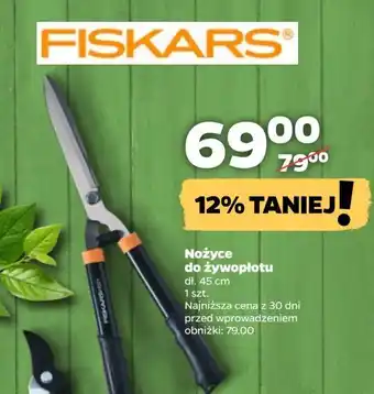 Netto Nożyce do żywopłotu Fiskars oferta