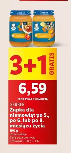 Lidl Obiadek bukiet warzyw z łososiem w sosie pomidorowym Gerber oferta