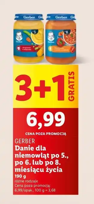 Lidl Zupka jarzynowa z cielęciną Gerber oferta