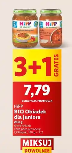 Lidl Zupka pomidorowa z ryżem i indykiem Hipp bio oferta