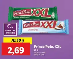 Lidl Wafelek orzechowy Prince polo xxl oferta