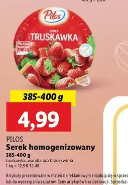 Lidl Serek truskawka Pilos oferta