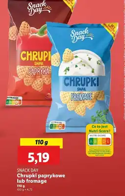 Lidl Chrupki paprykowe Snack day oferta