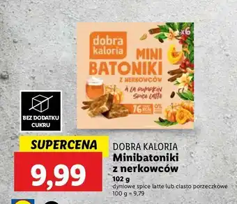 Lidl Mini batoniki z nerkowców a la pumpkin spice latte Dobra kaloria oferta