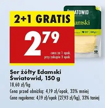 Biedronka Ser edamski Światowid oferta