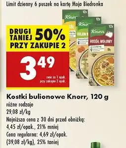 Biedronka Bulion na włoszczyźnie Knorr oferta