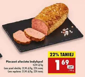 Biedronka Pieczeń złocista Indykpol oferta