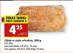 Biedronka Chleb w stylu włoskim oferta