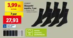 Lidl Skarpetki męskie Livergy oferta