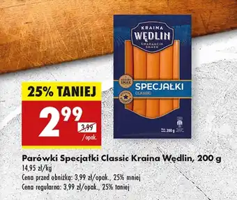 Biedronka Parówki Kraina Wędlin oferta