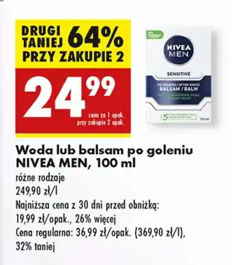 Biedronka Woda po goleniu Nivea oferta