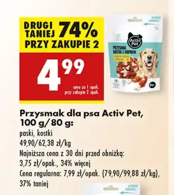 Biedronka Przysmak dla psa Activ Pet oferta