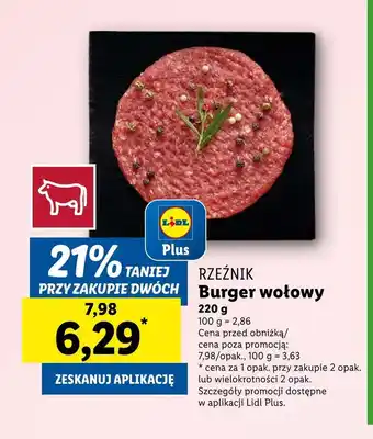 Lidl Burger Rzeźnik oferta