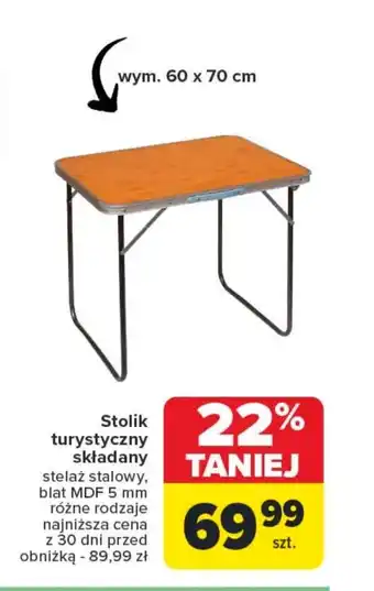 Carrefour Market Stolik składany MDF oferta