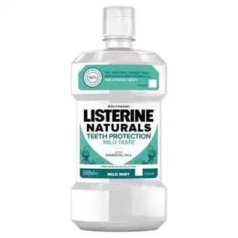 Lidl Listerine Naturals Teeth Protection Płyn do płukania jamy ustnej 500 ml oferta