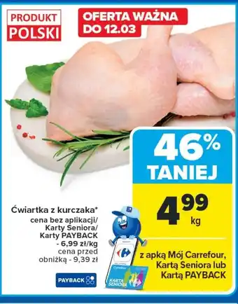 Carrefour Market Ćwiartka z kurczaka Carrefour oferta