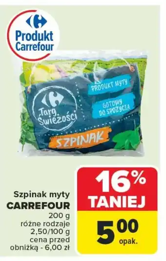 Carrefour Market Szpinak Carrefour oferta